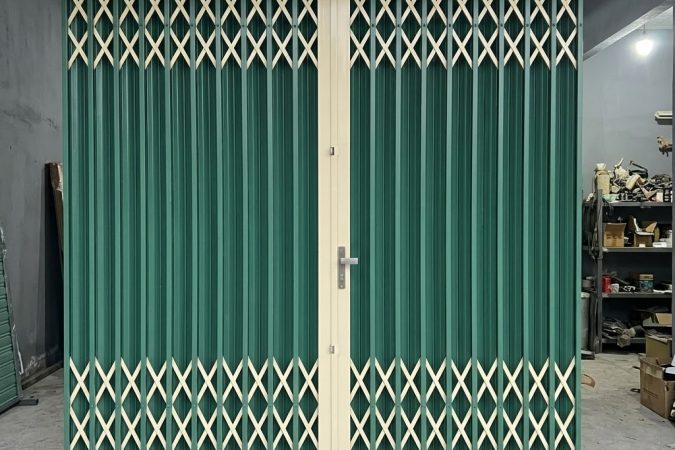 Cửa kéo sắt đẹp 1 cánh – 2 cánh thiết kế hiện đại